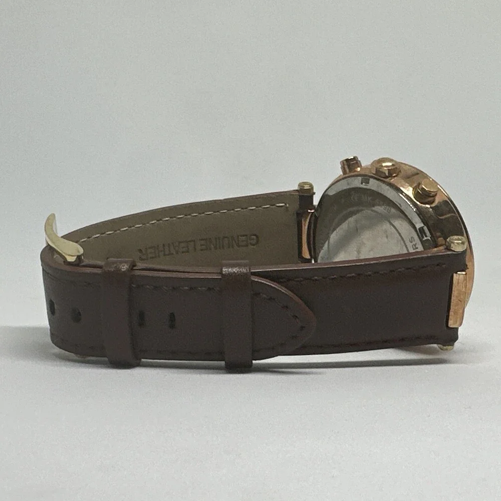 Michael Kors Parker MK5896 Women's Brown Leather Analog Dial Quartz Watch HME653